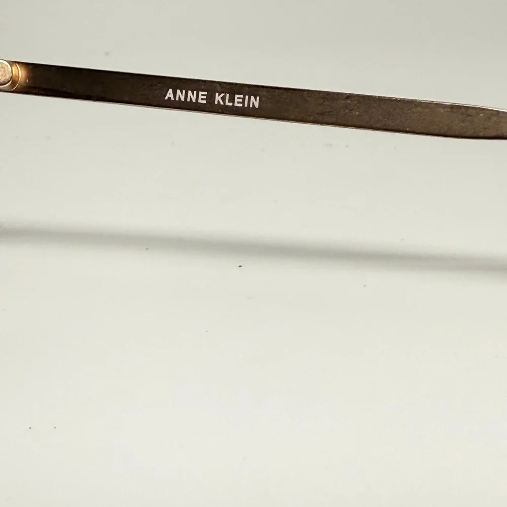 Anne Klein AK7079 Black Gold Cat Eye Eyeglass Frames 54-17-140 Womens Eyewear